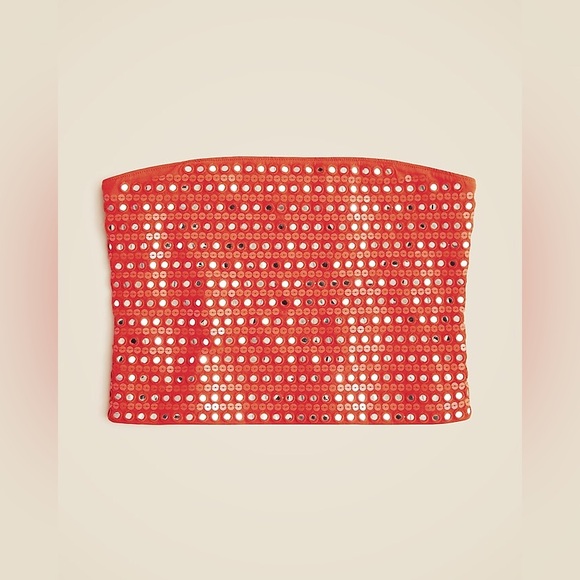 JCREW Broken-in jersey tube top with mirror embellishments - Picture 6 of 6